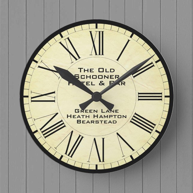 Gaststätte oder Bar-Thema Runde Wanduhr (Von Creator hochgeladen)