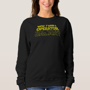 Gaswerkbetreiber Weltraum Rückseite Sweatshirt
