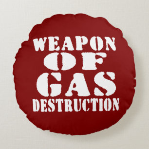 Gaszerstörungswaffen Rundes Kissen