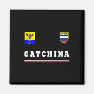 Gatchina Sport_Fußball Trikot Flagge Stolz Geschen Magnet