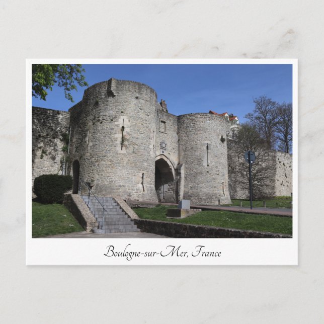 Gate House, Boulogne-sur-Mer, Frankreich Postkarte (Vorderseite)