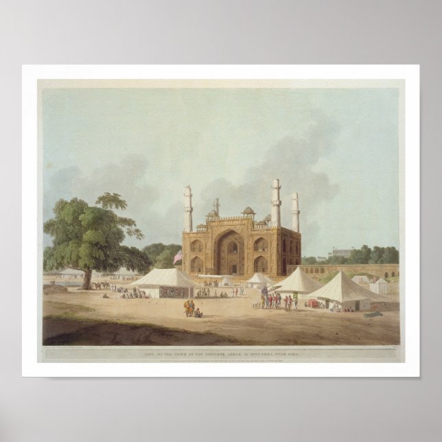 Gate of the Grab of the Kaiser Akbar (1542-1605), Poster (Vorne)