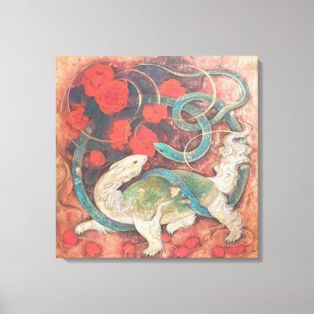 "Gate of Waters – Genbu, Guardian of the North" Leinwanddruck (Vorderseite)