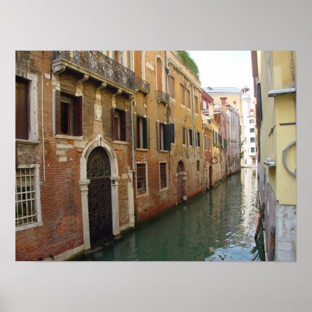 Gated Door in Venice Canal Poster (Vorne)