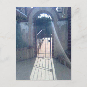 Gated Door with Veil Reflected Light Postkarte