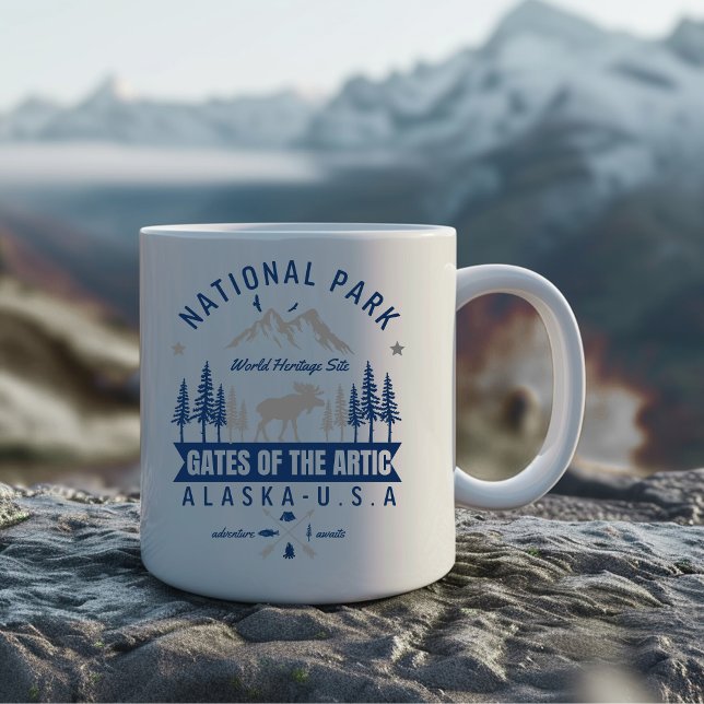 Gates of the Arctic Forest Landscape Kaffeetasse (Von Creator hochgeladen)
