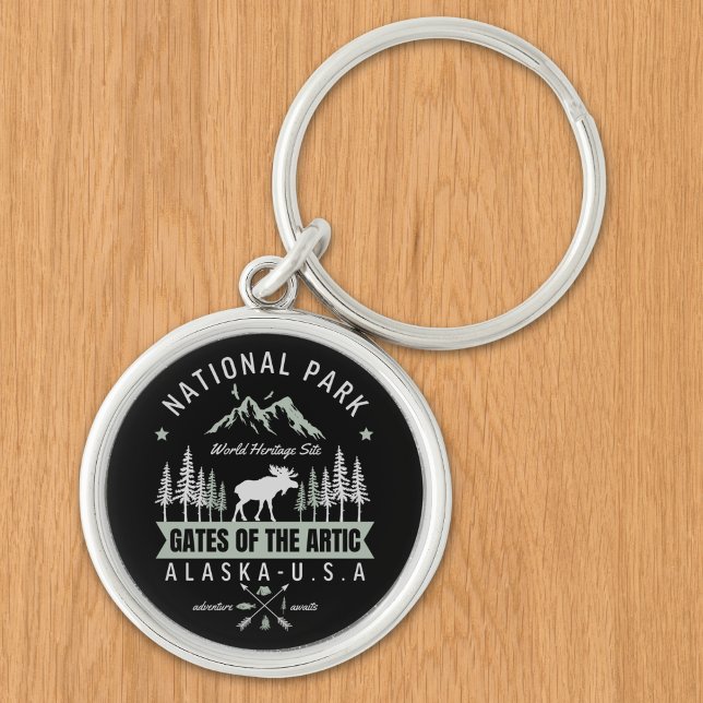 Gates of the Arctic – Moose and Forest Alask Schlüsselanhänger (Von Creator hochgeladen)
