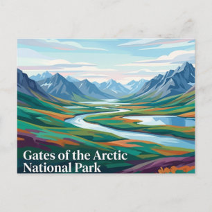 Gates of the Arctic National Park Alaska Postkarte
