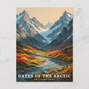 Gates-of-the-Arctic-Nationalpark Alpine Valley Postkarte