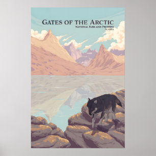 Gates-of-the-Arctic-Nationalpark Reiseplakat Poster