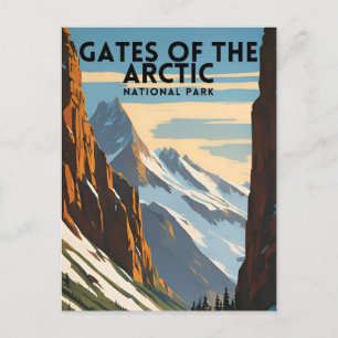 Gates of the Arctic Nationalpark Vintage Postkarte