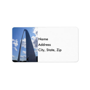 Gateway Arch Adressaufkleber