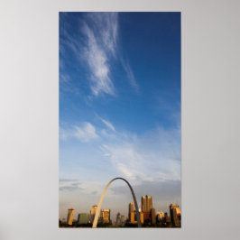 Gateway Arch and downtown St. Louis Poster