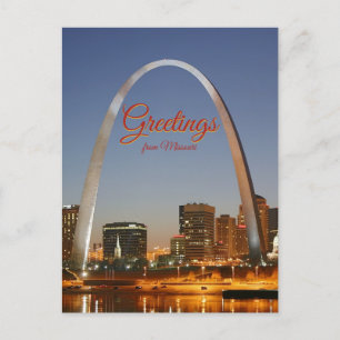 Gateway Arch Greetings von Missouri Postkarte
