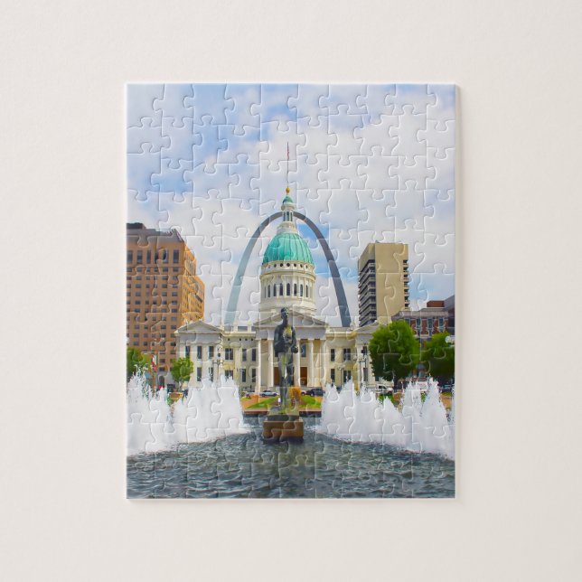 Gateway Arch Kiener Plaza Missouri Puzzle (Vertikal)