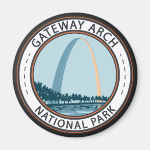 Gateway Arch National Park Abzeichen Magnet