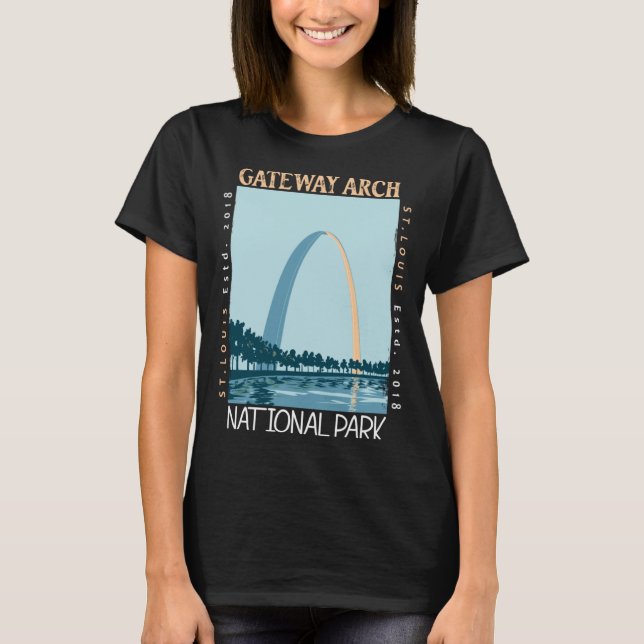 Gateway Arch National Park Distressed Vintage T-Shirt (Vorderseite)