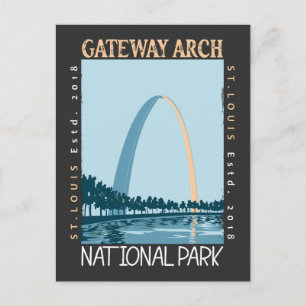 Gateway Arch National Park in Notlage Postkarte