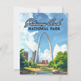 Gateway Arch National Park Missouri St Louis Card