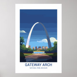 Gateway Arch National Park Missouri USA Poster