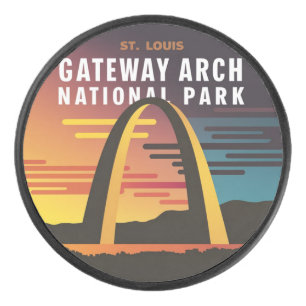 Gateway Arch National Park St. Louis Abstrakt Eishockey Puck
