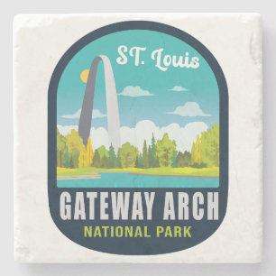 Gateway Arch National Park St. Louis - Missouri Steinuntersetzer