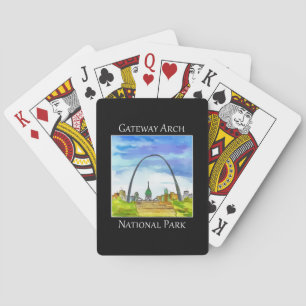 Gateway arch National park, St. Louis Spielkarten