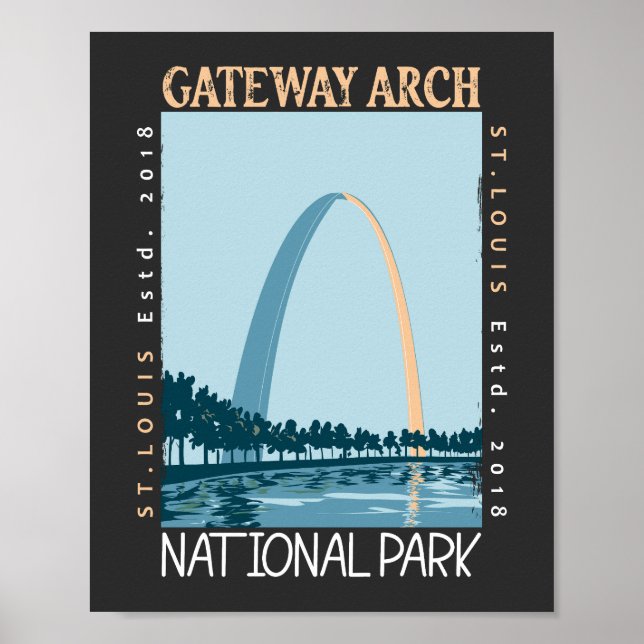 Gateway Arch Nationalpark erschüttert Poster (Vorne)