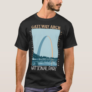 Gateway Arch Nationalpark erschüttert Vintag T-Shirt