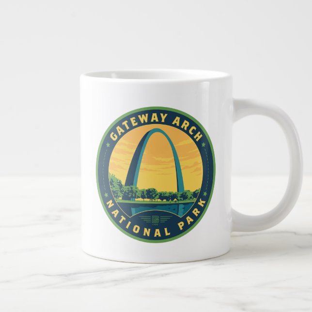 Gateway Arch Nationalpark Jumbo-Tasse (Rechts)