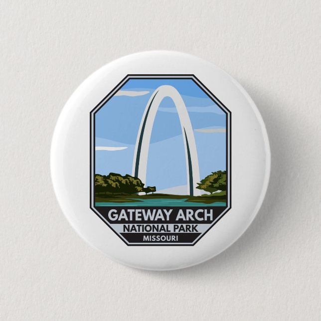 Gateway Arch Nationalpark Missouri Button (Vorderseite)