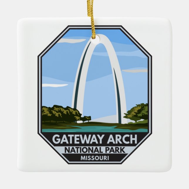 Gateway Arch Nationalpark Missouri Keramikornament (Vorderseite)