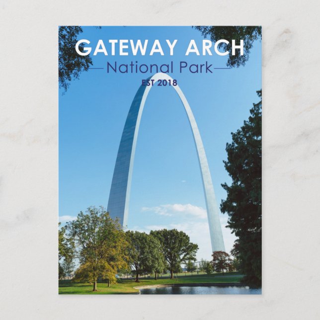 Gateway Arch Nationalpark Missouri Postkarte (Vorderseite)