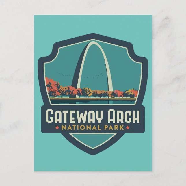 Gateway Arch Nationalpark Postkarte (Vorderseite)