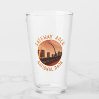 Gateway Arch Nationalpark Retro Distressed Circle