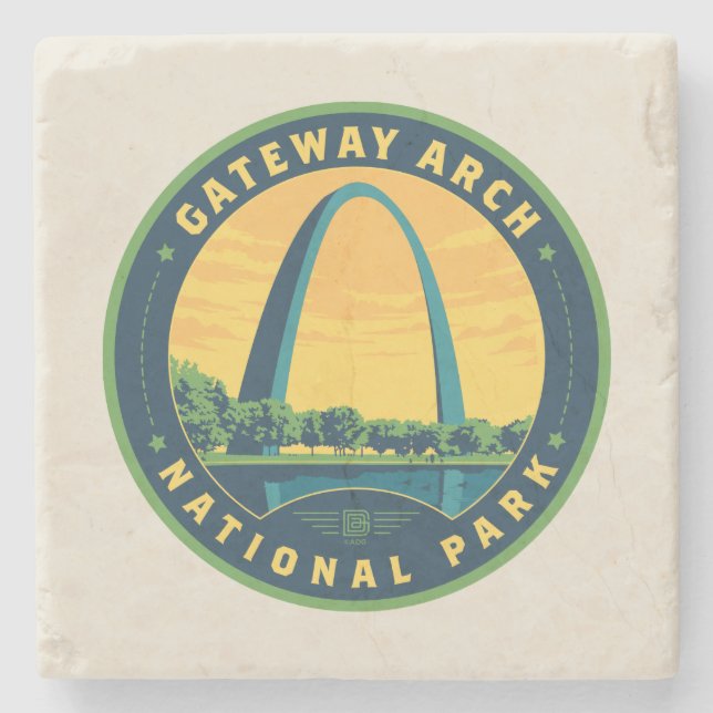 Gateway Arch Nationalpark Steinuntersetzer (Vorderseite)