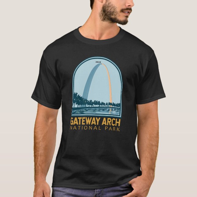 Gateway Arch Nationalpark Vintag T-Shirt (Vorderseite)