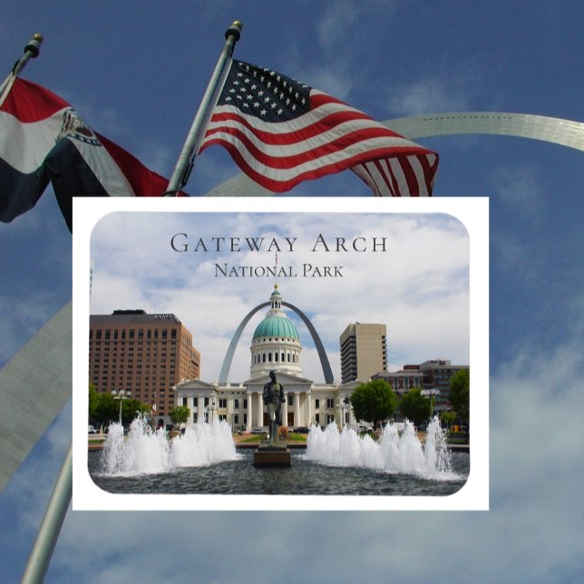 Gateway Arch, Old Courthouse, Runner, St. Louis Magnet (Von Creator hochgeladen)