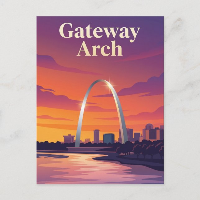 Gateway Arch Postkarte (Vorderseite)