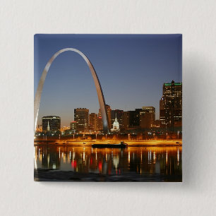 Gateway Arch St. Louis Mississippi bei Nacht Button