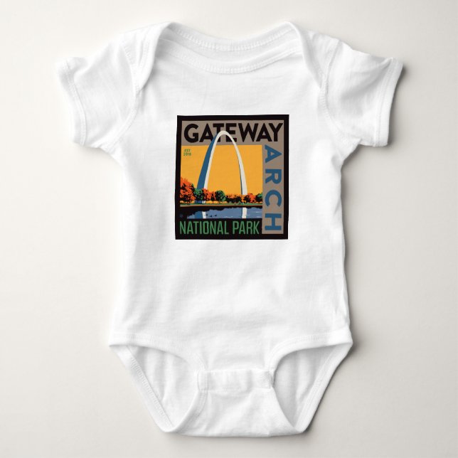 Gateway Arch | St. Louis, Missouri Baby Strampler (Vorderseite)