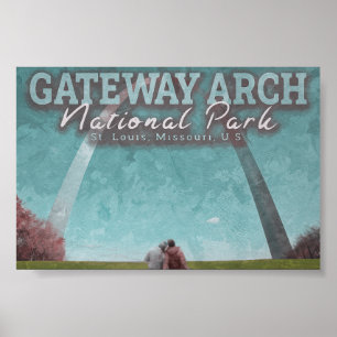 GATEWAY ARCH - ST LOUIS MISSOURI POSTER