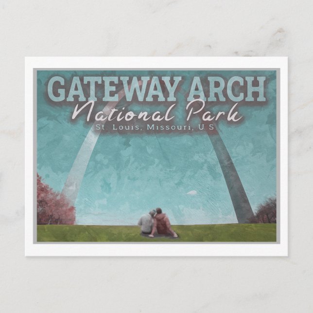 GATEWAY ARCH - ST LOUIS MISSOURI POSTKARTE (Vorderseite)