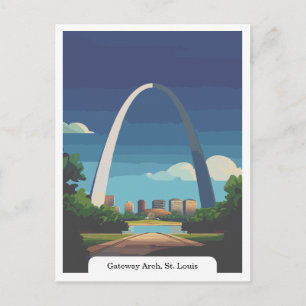 Gateway Arch, St. Louis, Missouri Reise Vintage Postkarte