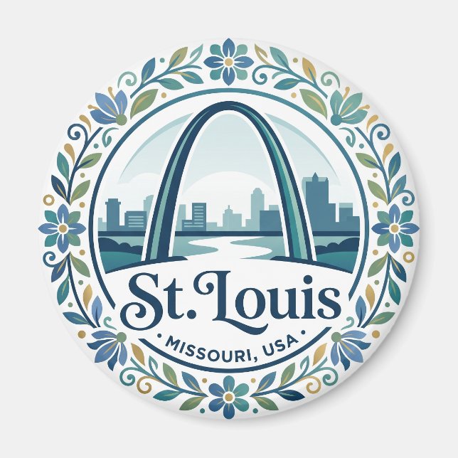 Gateway Arch USA Magnet (Vorne)
