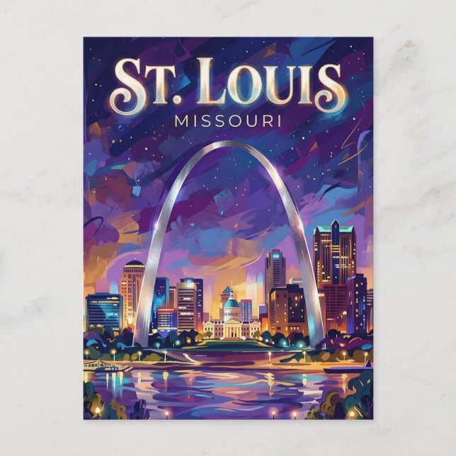 Gateway Arch USA Postkarte (Vorderseite)