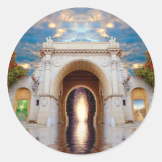 Gateway-Aufkleber Runder Aufkleber