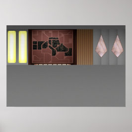 Gateway-Raum-Diorama Poster