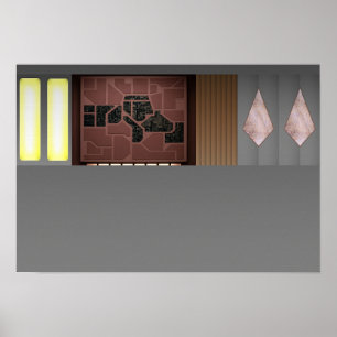Gateway-Raum-Diorama Poster