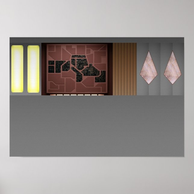 Gateway-Raum-Diorama Poster (Vorne)